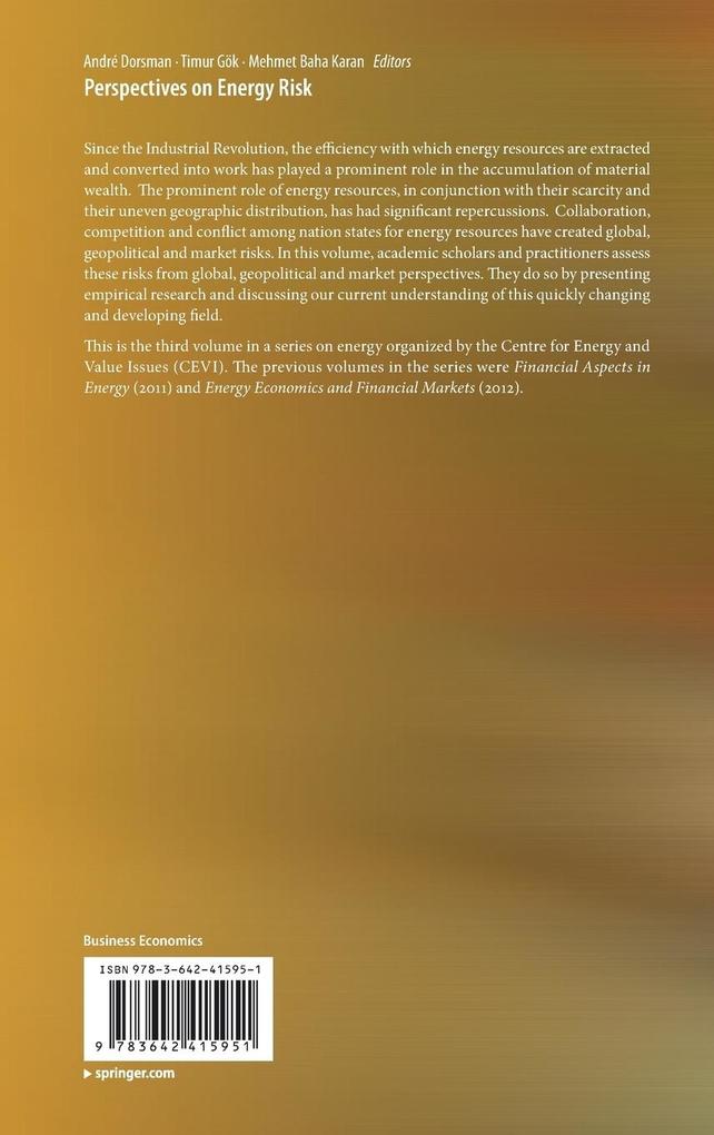 Weitere Ansicht: Perspectives on Energy Risk