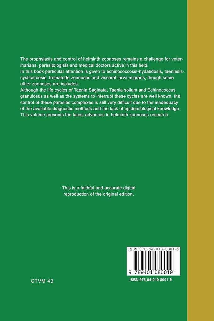 Weitere Ansicht: Helminth Zoonoses