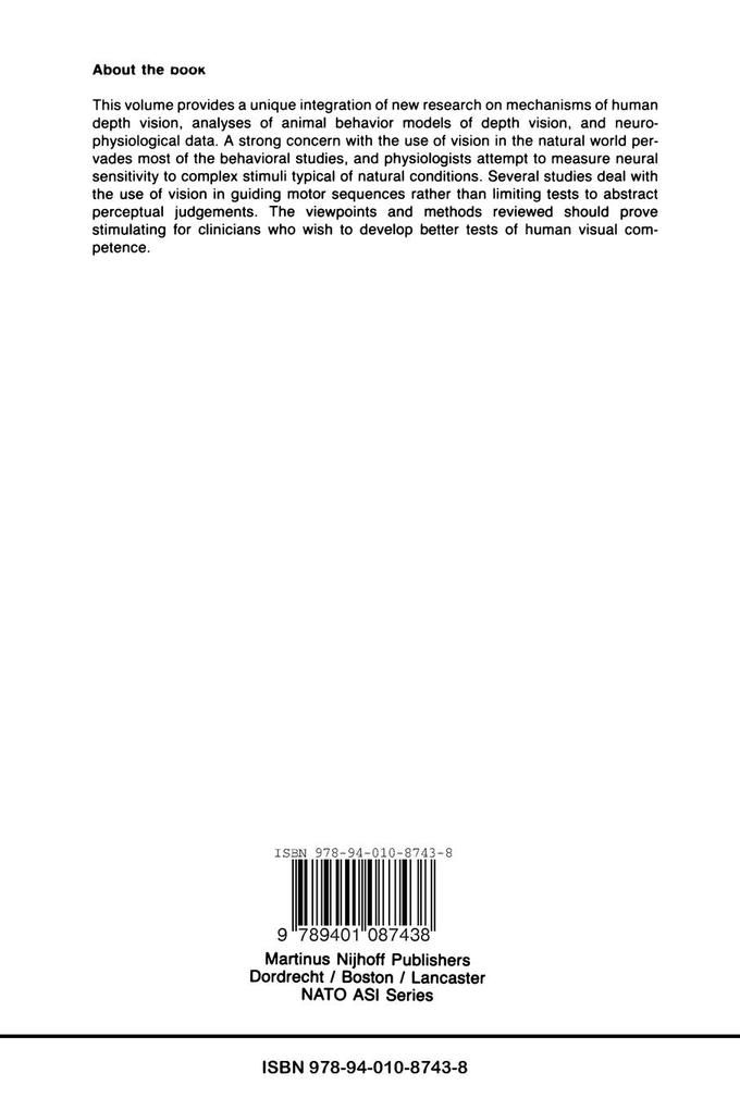 Weitere Ansicht: Brain Mechanisms and Spatial Vision