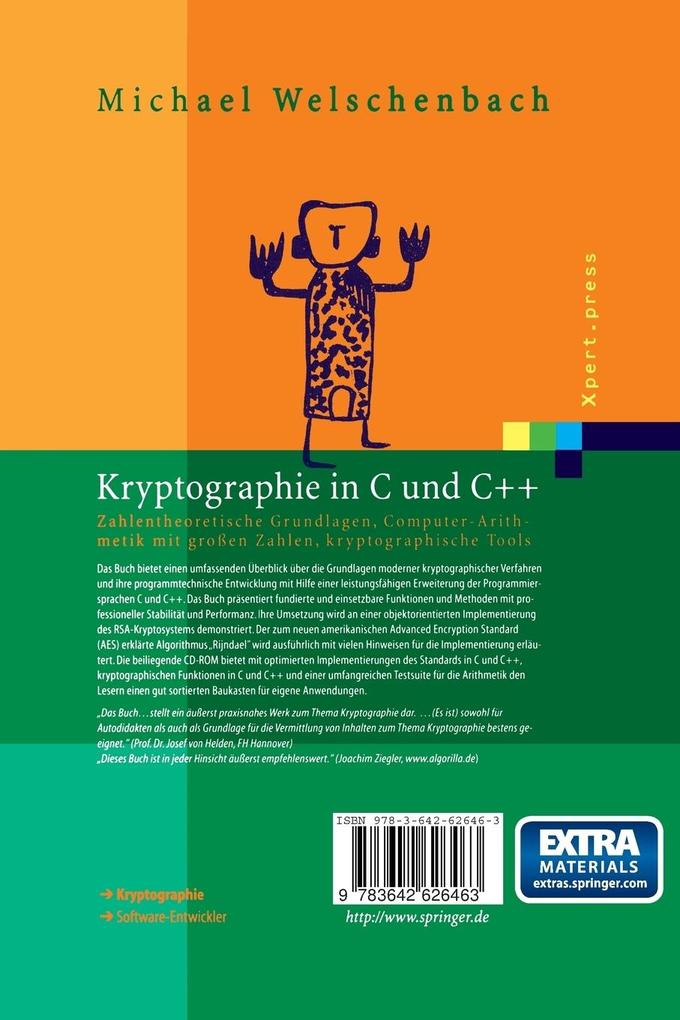 Weitere Ansicht: Kryptographie in C und C++ | Michael Welschenbach