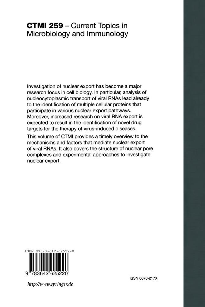 Weitere Ansicht: Nuclear Export of Viral RNAs