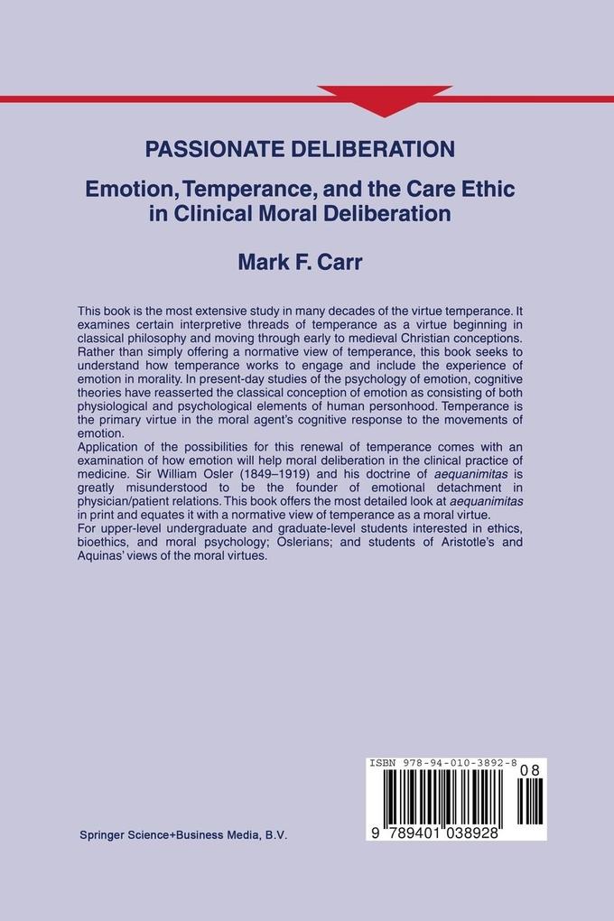 Weitere Ansicht: Passionate Deliberation | M. F. Carr