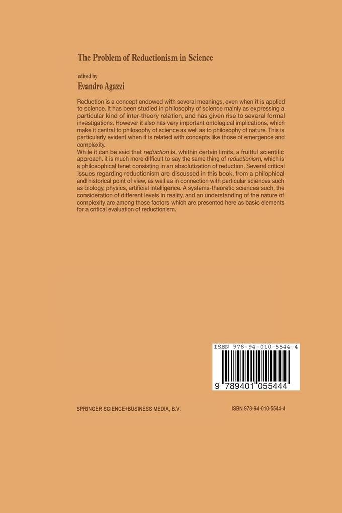 Weitere Ansicht: The Problem of Reductionism in Science