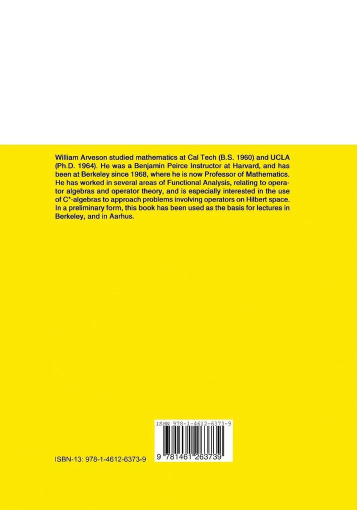 Weitere Ansicht: An Invitation to C*-Algebras | W. Arveson