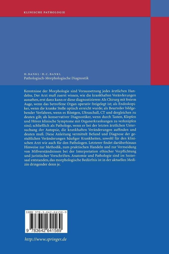 Weitere Ansicht: Pathologisch-Morphologische Diagnostik | Hans Bankl, Hans Christian Bankl