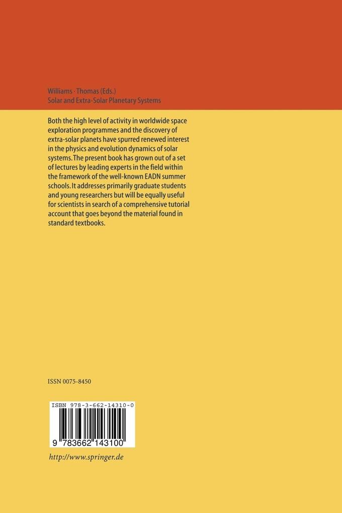 Weitere Ansicht: Solar and Extra-Solar Planetary Systems