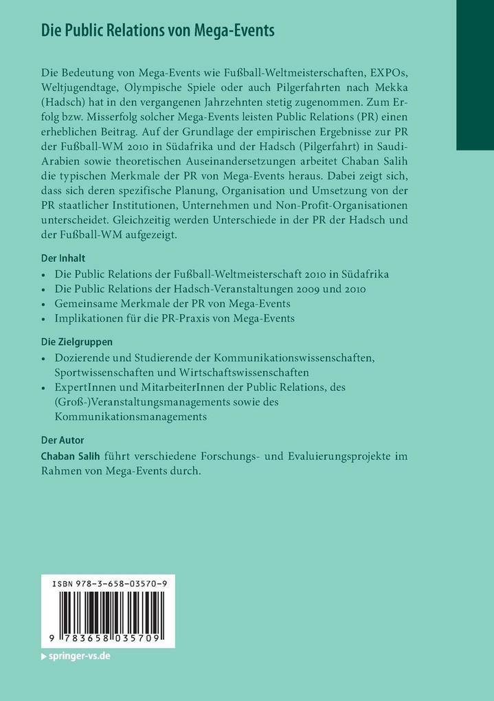 Weitere Ansicht: Die Public Relations von Mega-Events | Chaban Salih