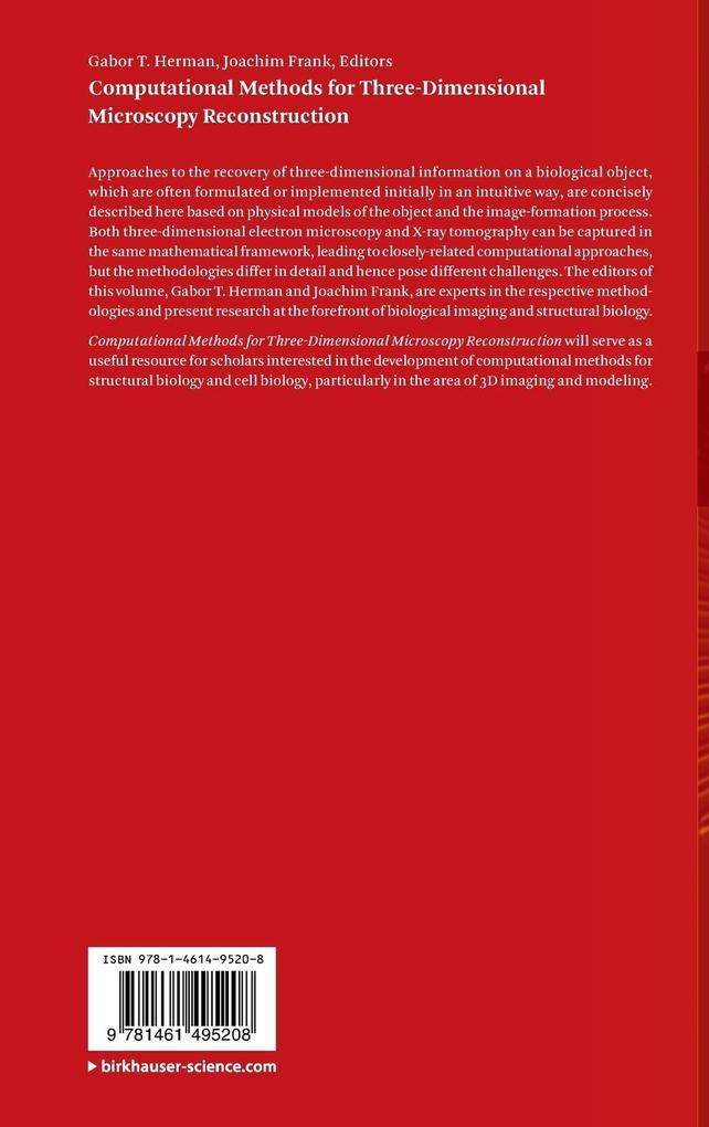 Weitere Ansicht: Computational Methods for Three-Dimensional Microscopy Reconstruction