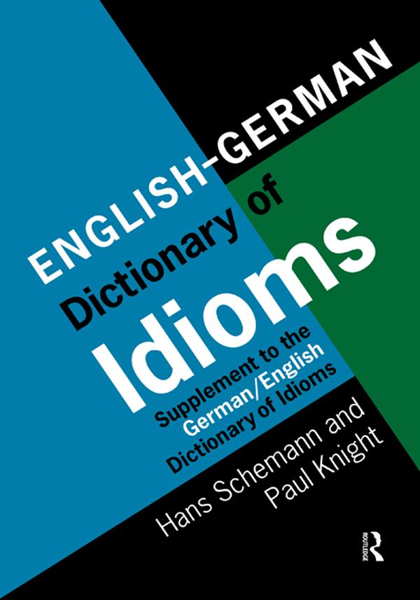 Produktbild: English/German Dictionary of Idioms | Hans Schemann