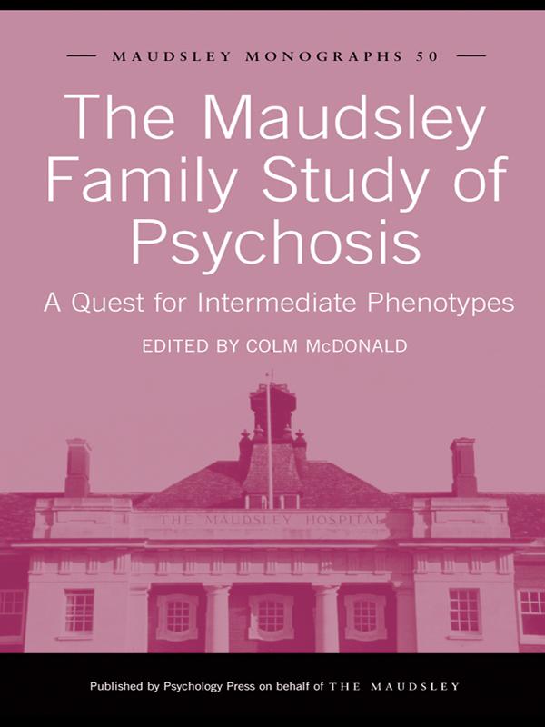 Produktbild: The Maudsley Family Study of Psychosis