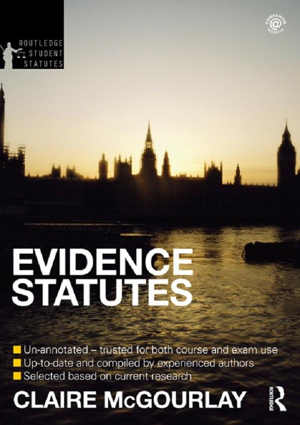 Produktbild: Evidence Statutes 2012-2013 | Claire McGourlay, Douglas Cracknell, Matthew Hall