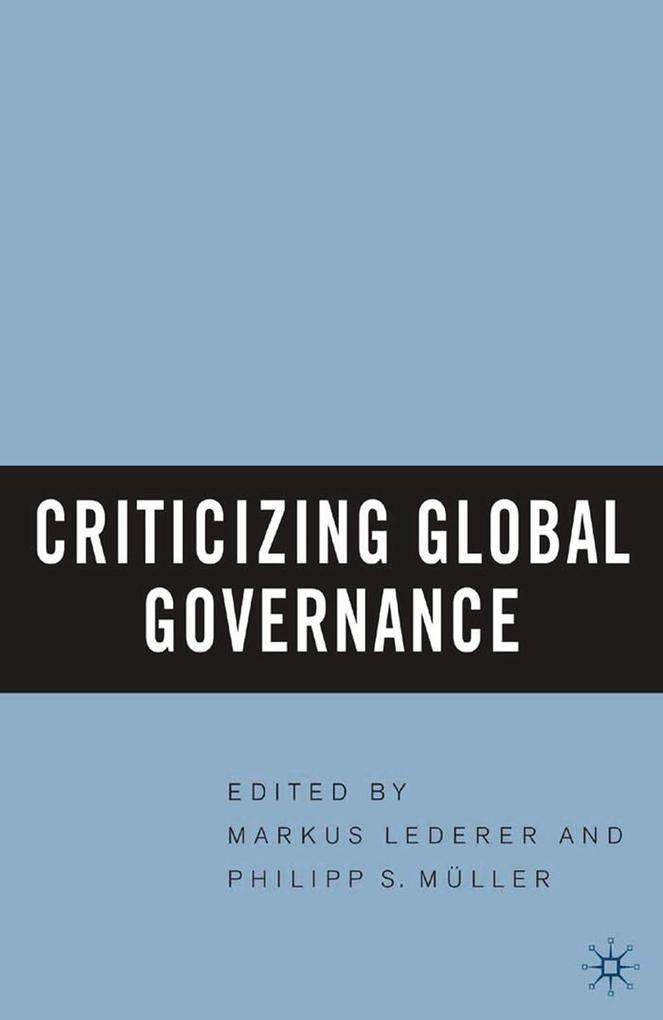 Produktbild: Criticizing Global Governance