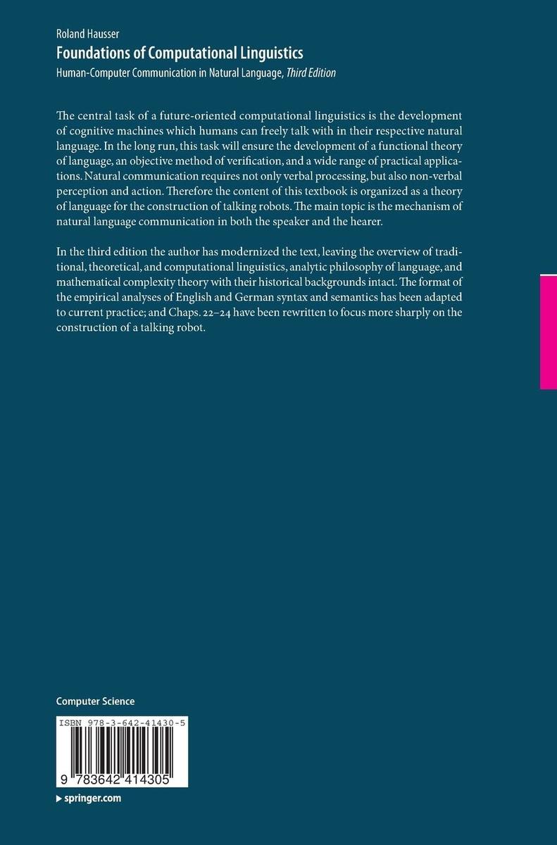 Weitere Ansicht: Foundations of Computational Linguistics | Roland Hausser