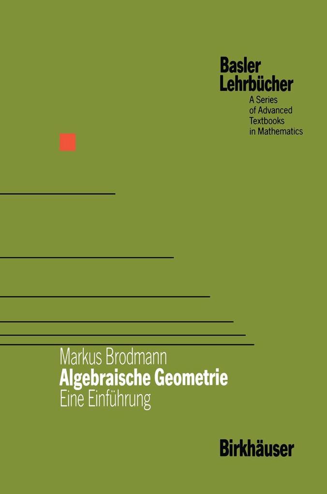 Produktbild: Algebraische Geometrie | Markus Brodmann