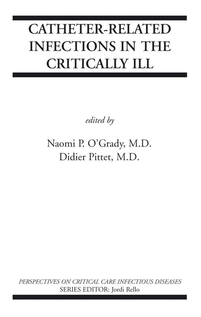 Produktbild: Catheter-Related Infections in the Critically Ill