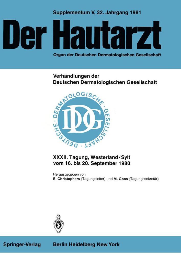 Produktbild: XXXII. Tagung gehalten in Westerland/Sylt vom 16. bis 20. September 1980