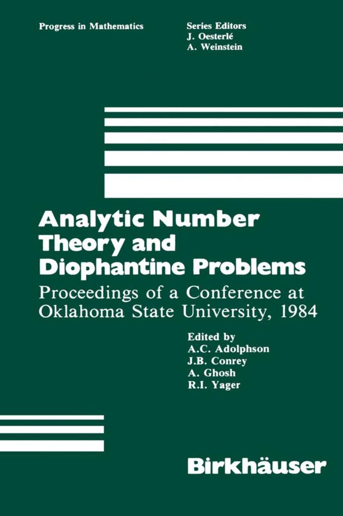 Produktbild: Analytic Number Theory and Diophantine Problems