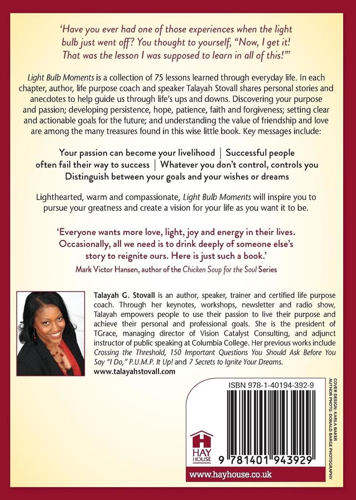 Weitere Ansicht: Light Bulb Moments | Talayah G. Stovall