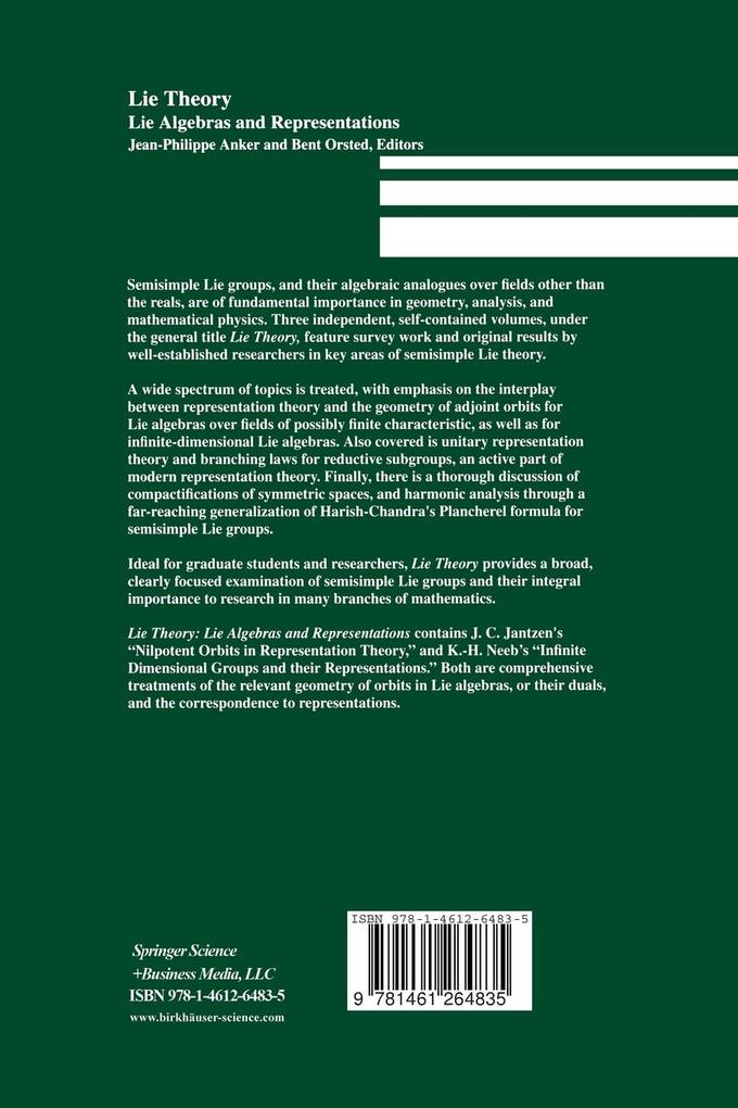 Weitere Ansicht: Lie Theory