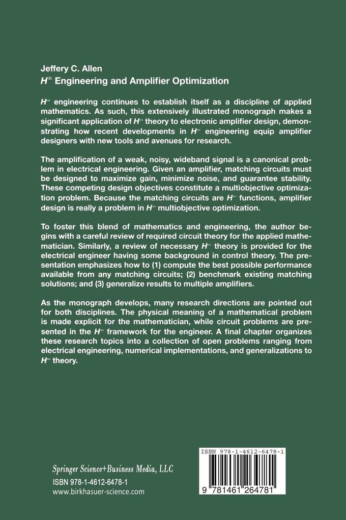 Weitere Ansicht: H-infinity Engineering and Amplifier Optimization | Jefferey C. Allen