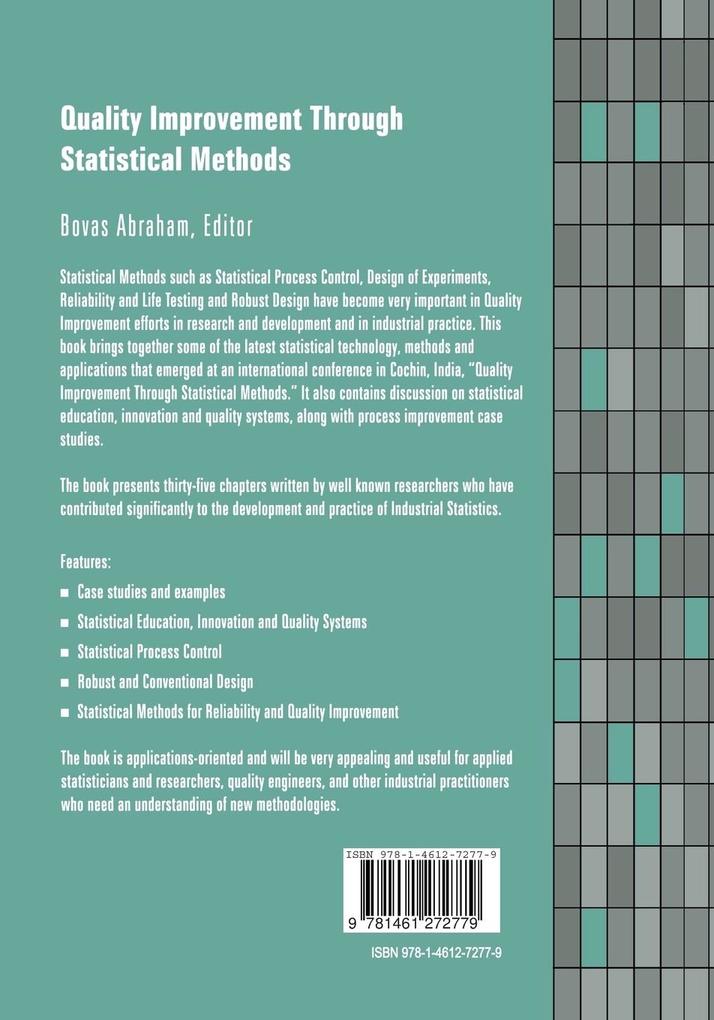 Weitere Ansicht: Quality Improvement Through Statistical Methods