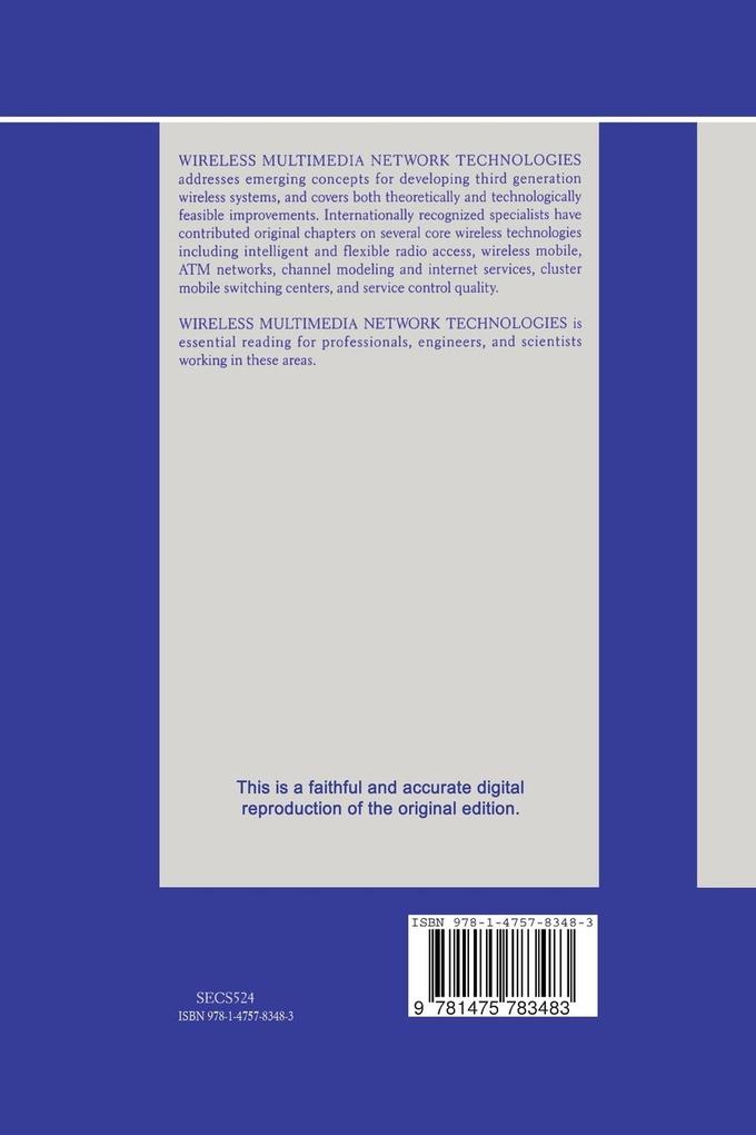 Weitere Ansicht: Wireless Multimedia Network Technologies