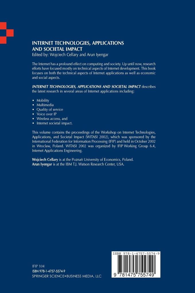 Weitere Ansicht: Internet Technologies, Applications and Societal Impact
