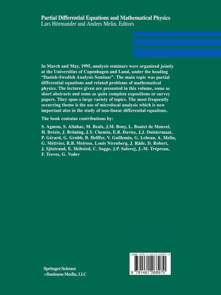 Weitere Ansicht: Partial Differential Equations and Mathematical Physics