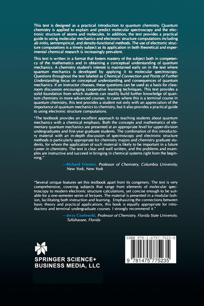 Weitere Ansicht: Fundamentals of Quantum Chemistry | Michael P. Mueller