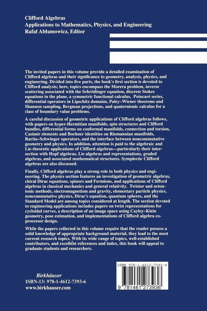 Weitere Ansicht: Clifford Algebras