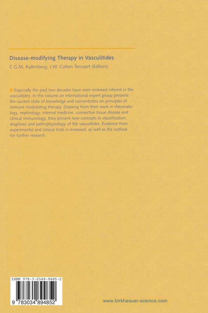 Weitere Ansicht: Disease-modifying Therapy in Vasculitides