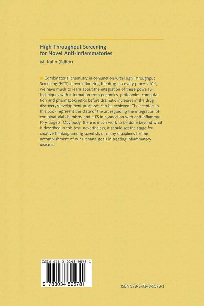 Weitere Ansicht: High Throughput Screening for Novel Anti-Inflammatories