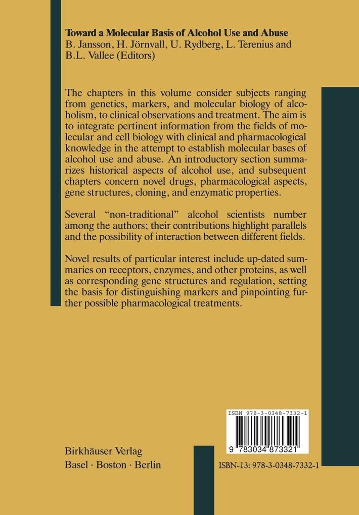 Weitere Ansicht: Toward a Molecular Basis of Alcohol Use and Abuse