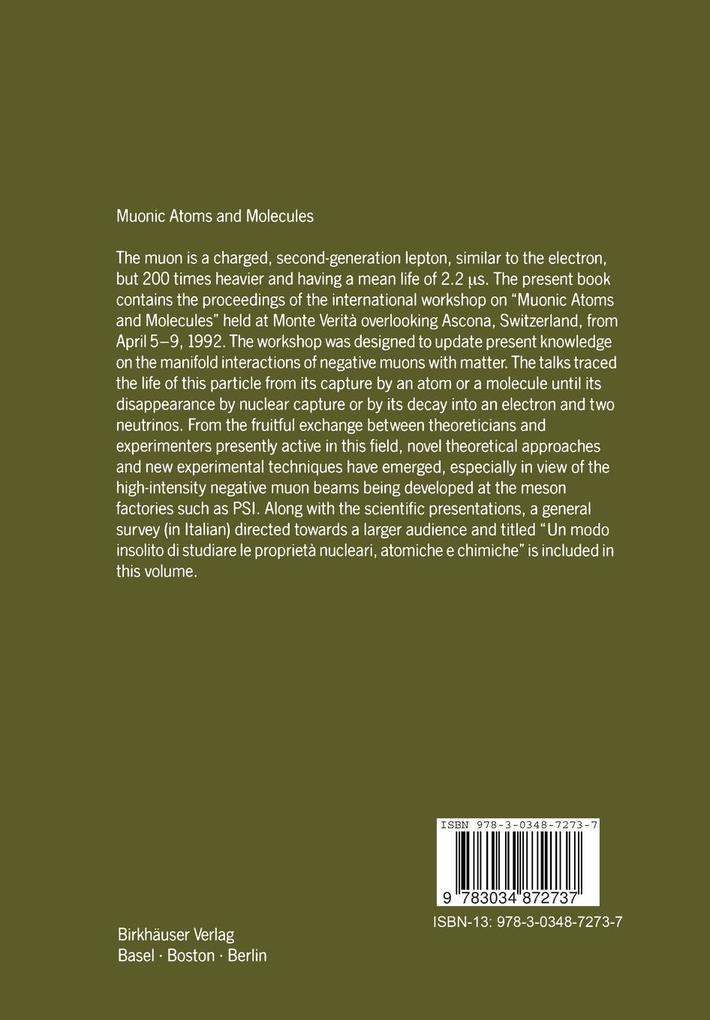 Weitere Ansicht: Muonic Atoms and Molecules