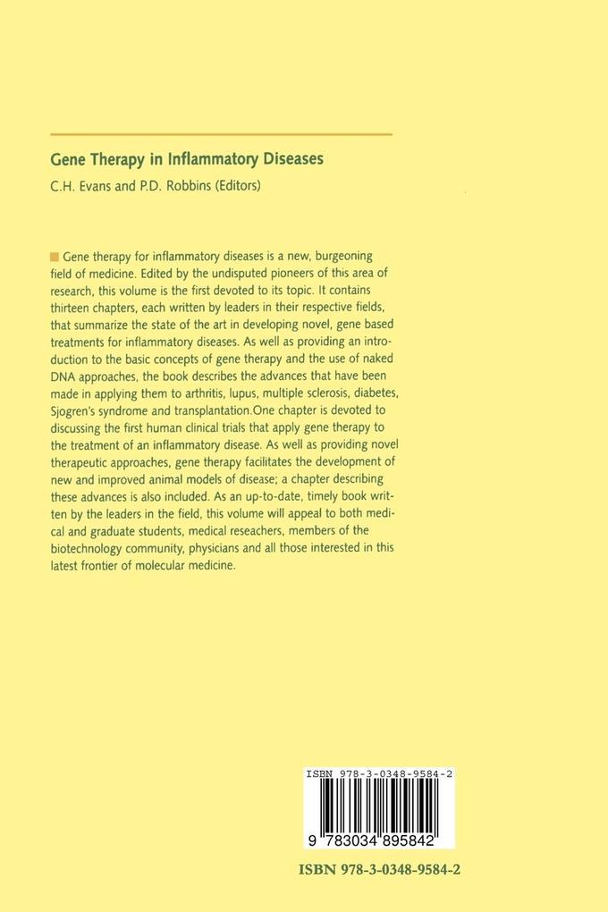 Weitere Ansicht: Gene Therapy in Inflammatory Diseases