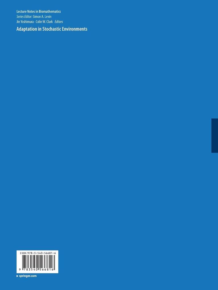 Weitere Ansicht: Adaptation in Stochastic Environments