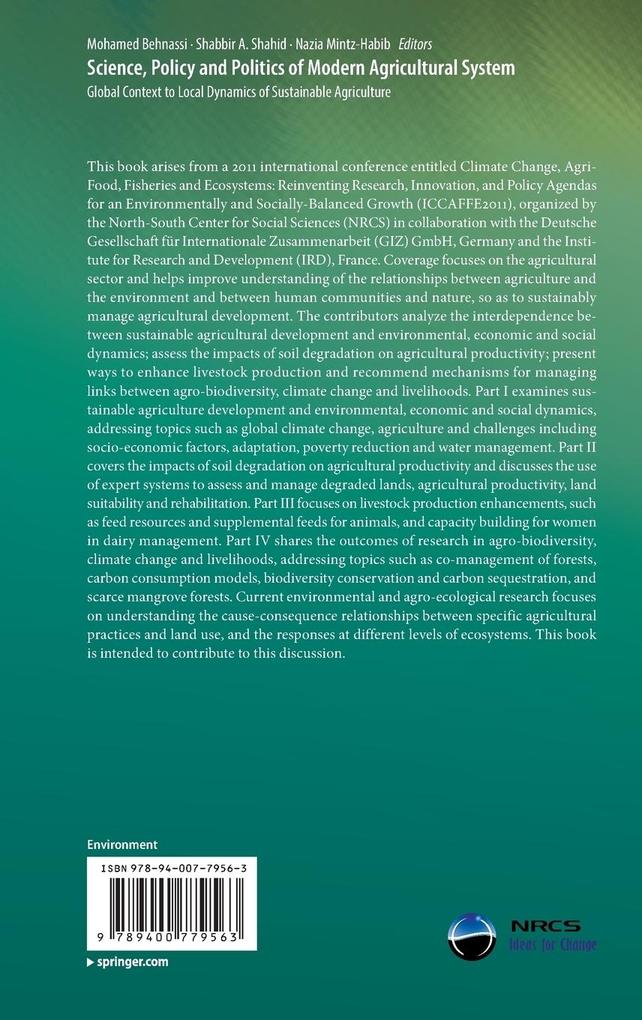 Weitere Ansicht: Science, Policy and Politics of Modern Agricultural System