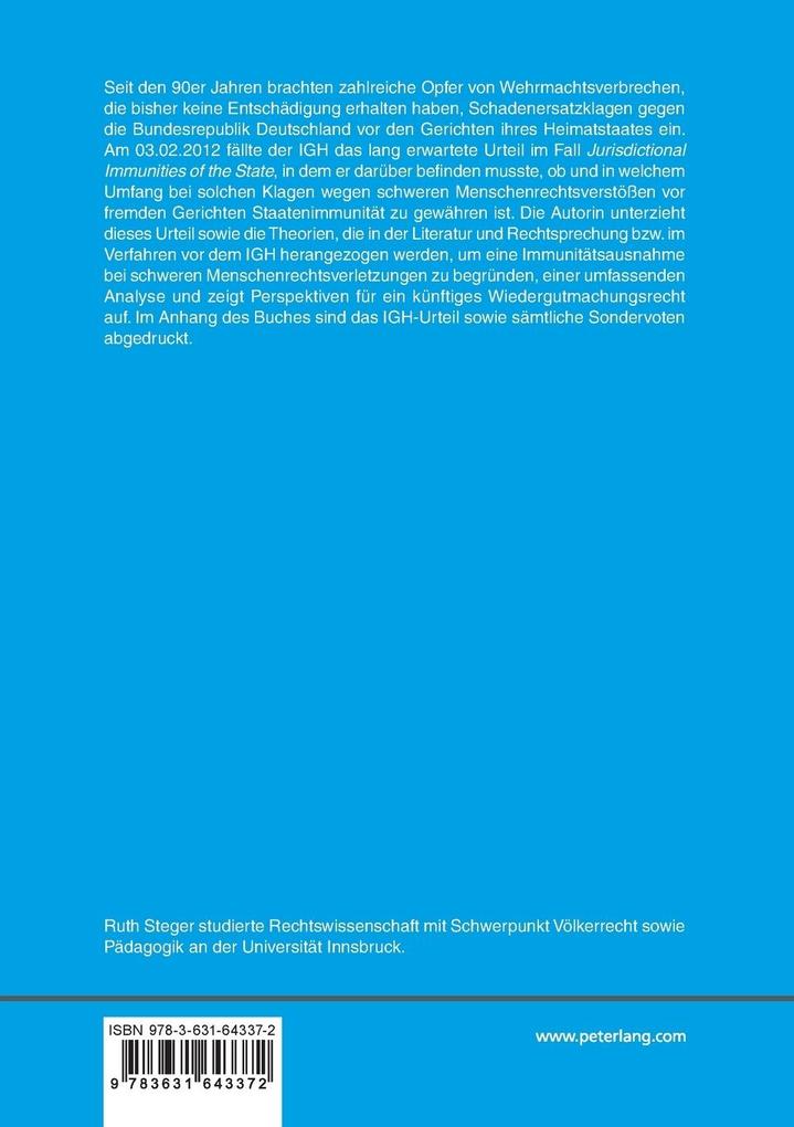 Weitere Ansicht: Staatenimmunität und Kriegsverbrechen | Ruth Steger