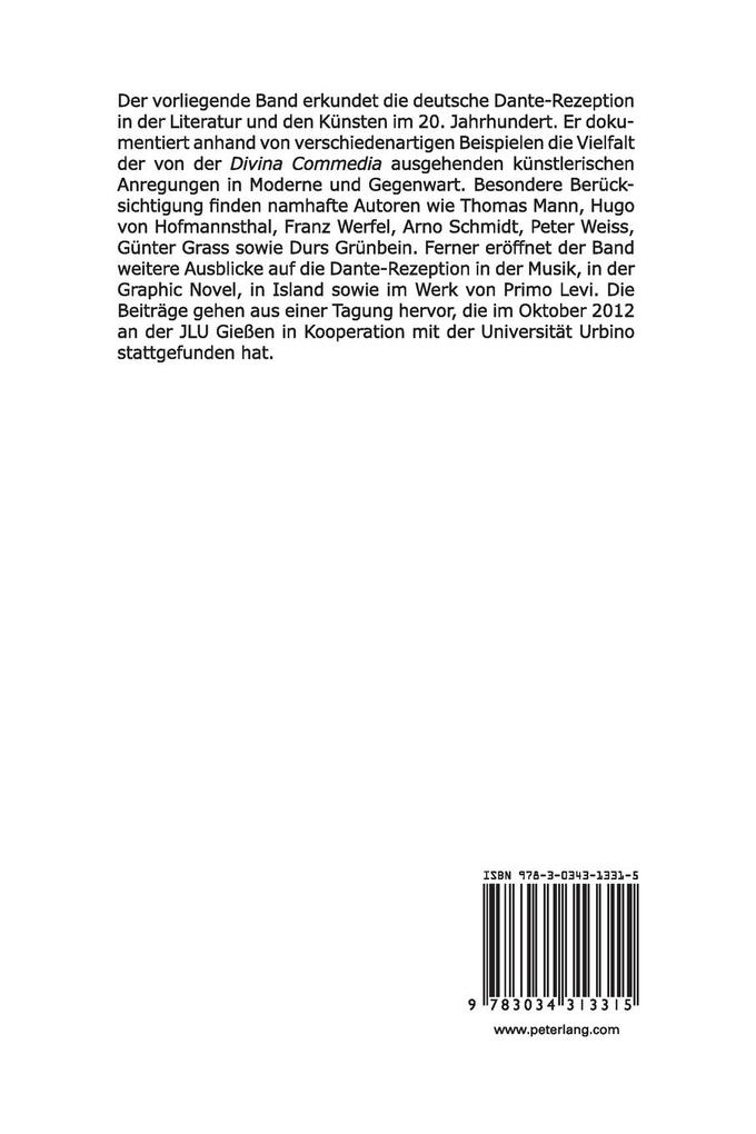 Weitere Ansicht: Dante deutsch