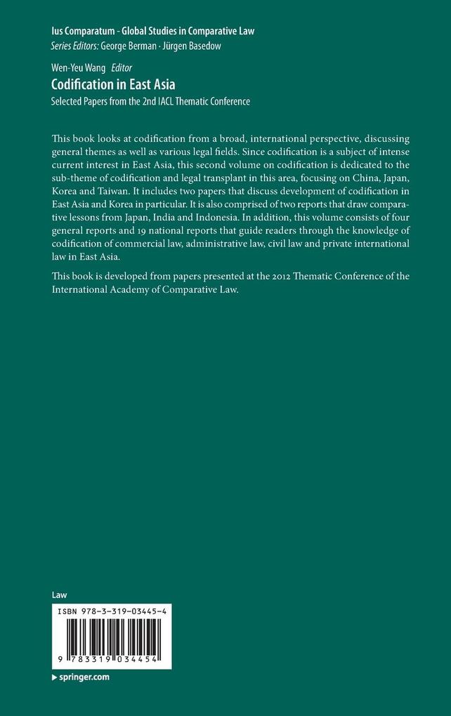 Weitere Ansicht: Codification in East Asia