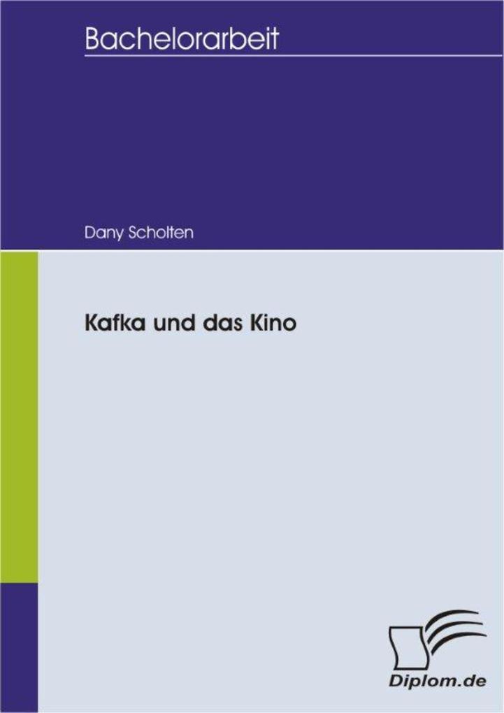 Produktbild: Kafka und das Kino | Dany Scholten
