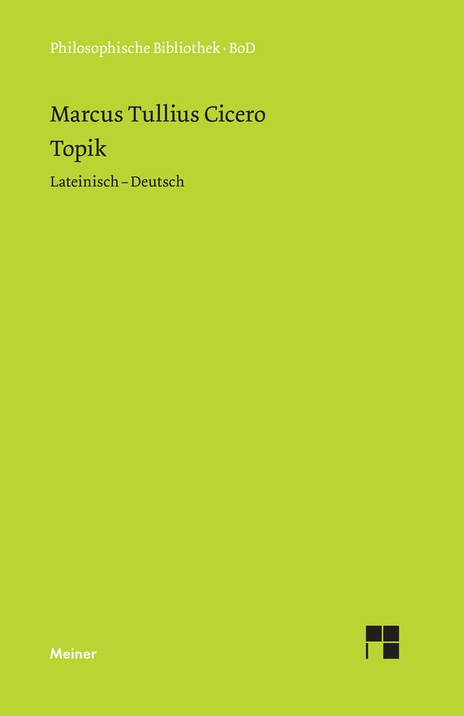 Produktbild: Topik | Cicero, Marcus Tullius Cicero