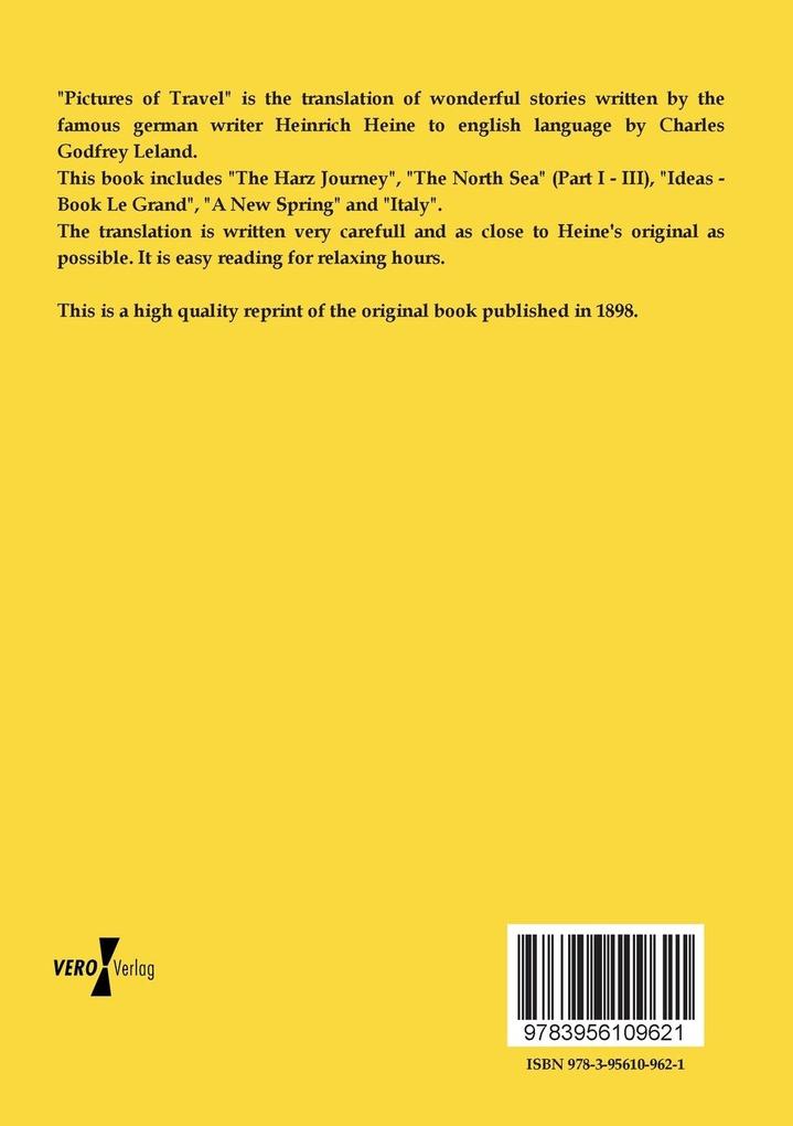 Weitere Ansicht: Pictures of Travel | Heinrich Heine