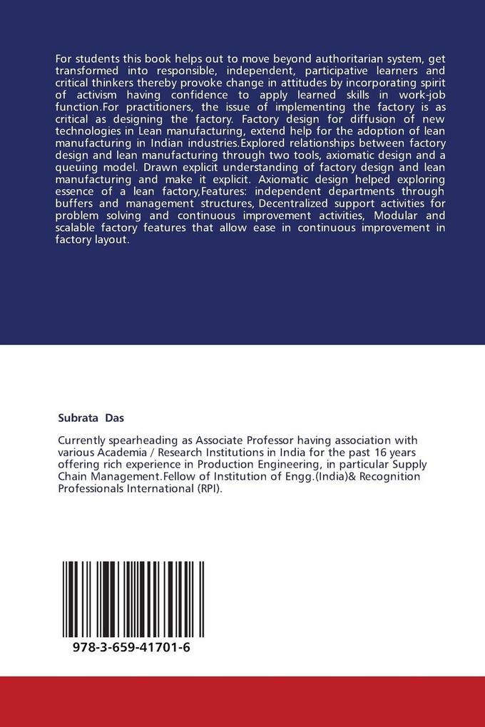 Weitere Ansicht: Lean Manufacturing Implementation | Subrata Das