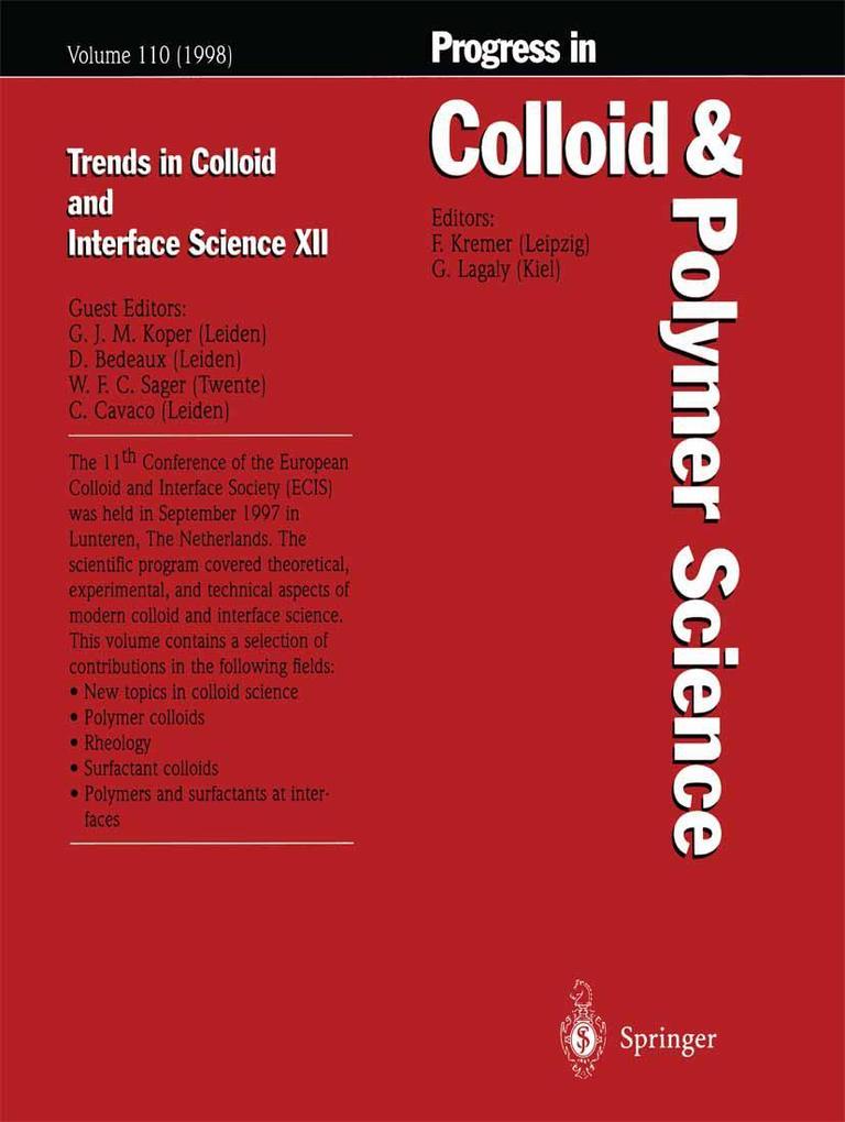 Produktbild: Trends in Colloid and Interface Science XII