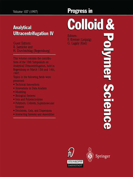 Produktbild: Analytical Ultracentrifugation IV