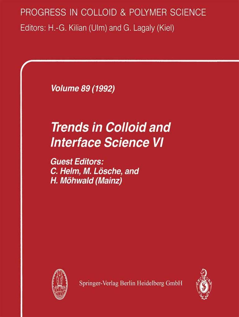 Produktbild: Trends in Colloid and Interface Science VI