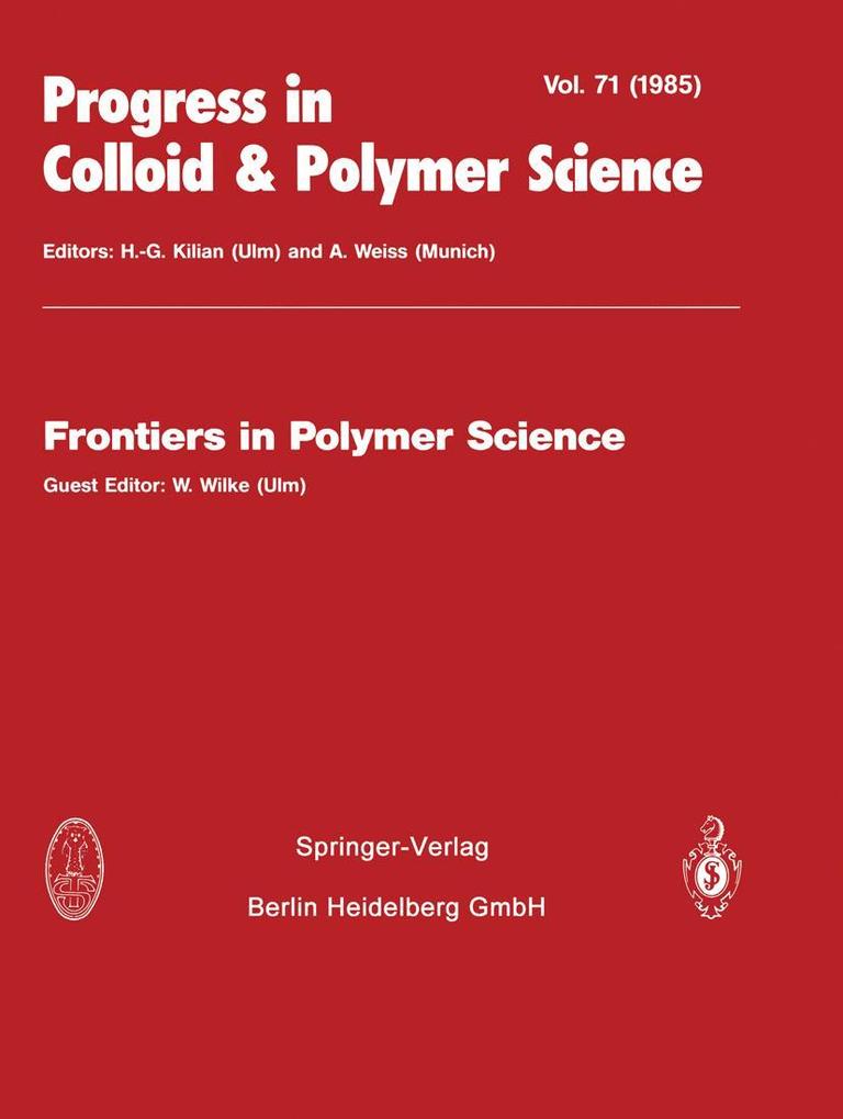 Produktbild: Frontiers in Polymer Science