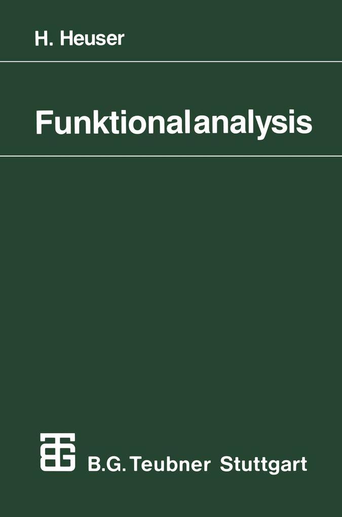 Produktbild: Funktionalanalysis | rer. nat. Harro Heuser
