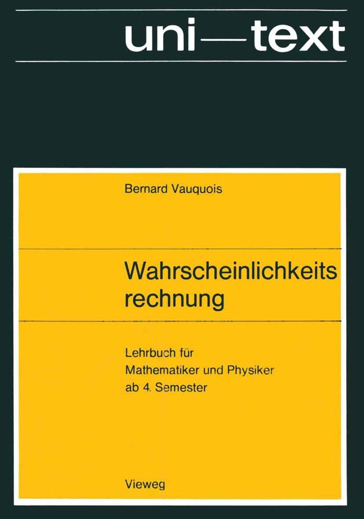 Produktbild: Wahrscheinlichkeitsrechnung | Bernard Vauquois